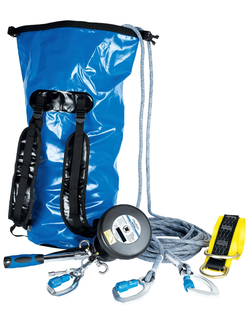Falltech Rescue \u0026 Descent Worksite Kit w/ Storage Bag, 150\u0027