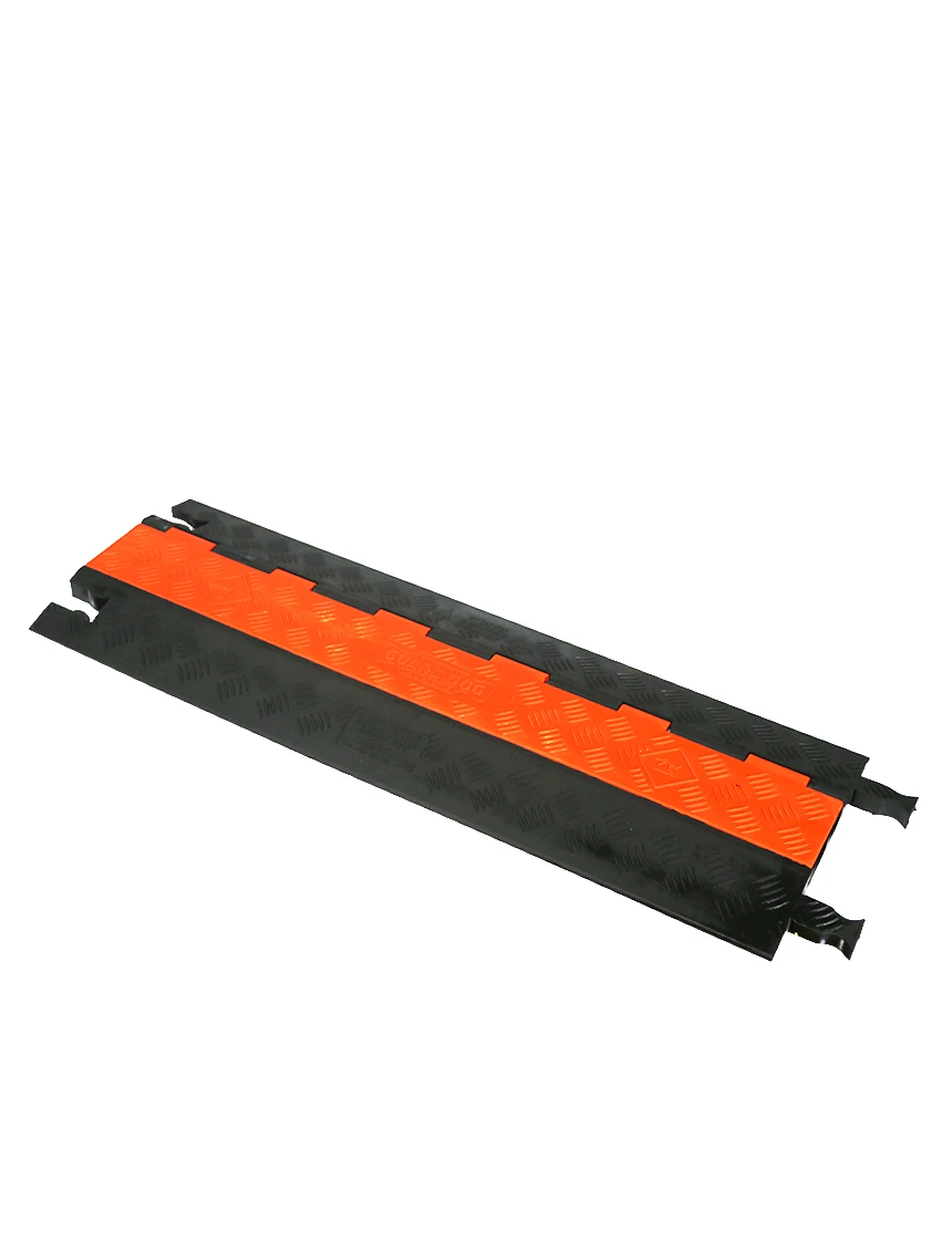 Guard Dog 36\" Orange\u0026 Black, Low Profile, two Channel Cable Protector (up to 0.75\" OD Cables)