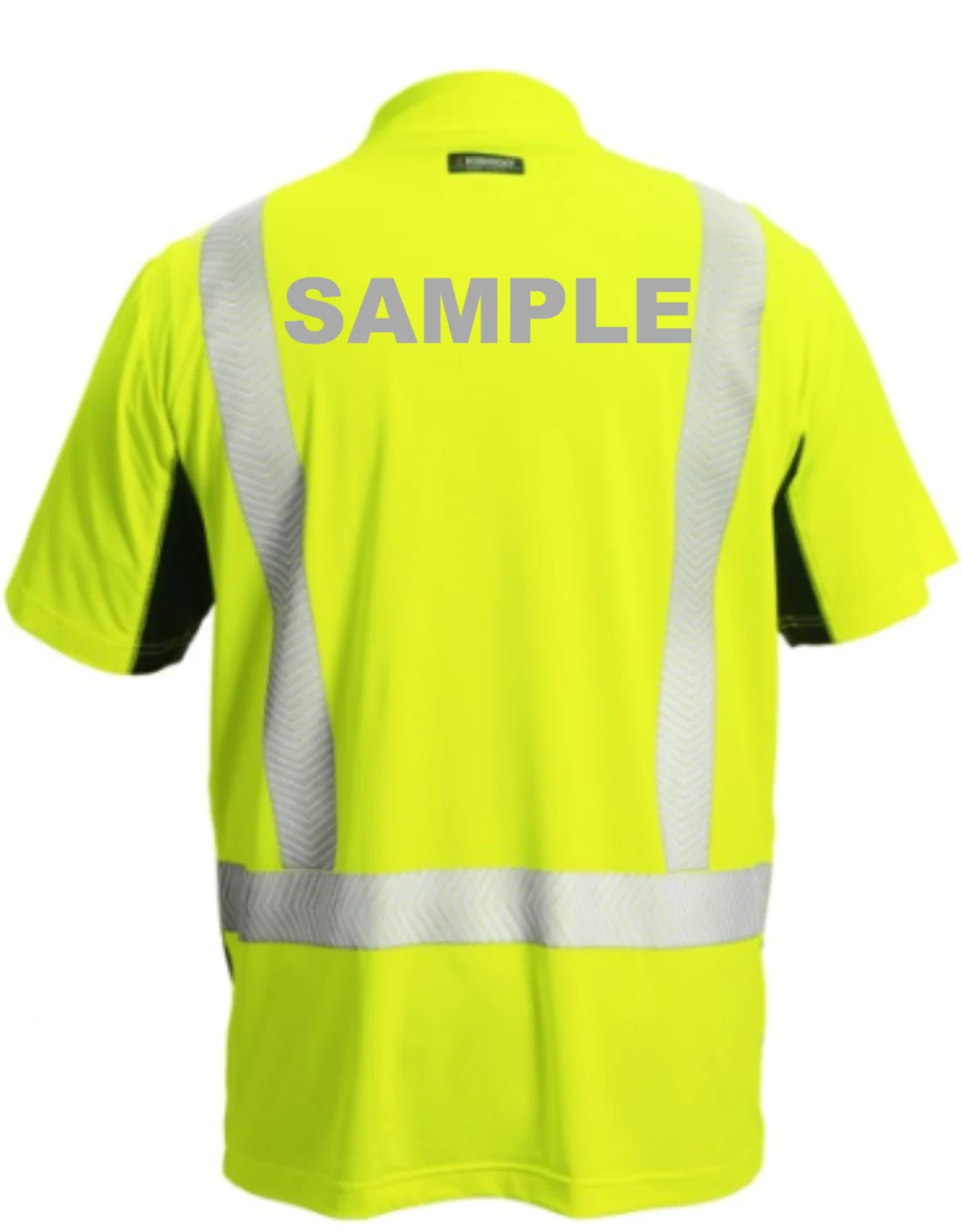 Kishigo Cool Touch Short Sleeve Polo Shirt, Class 2, with Custom Reflective Lettering, Large