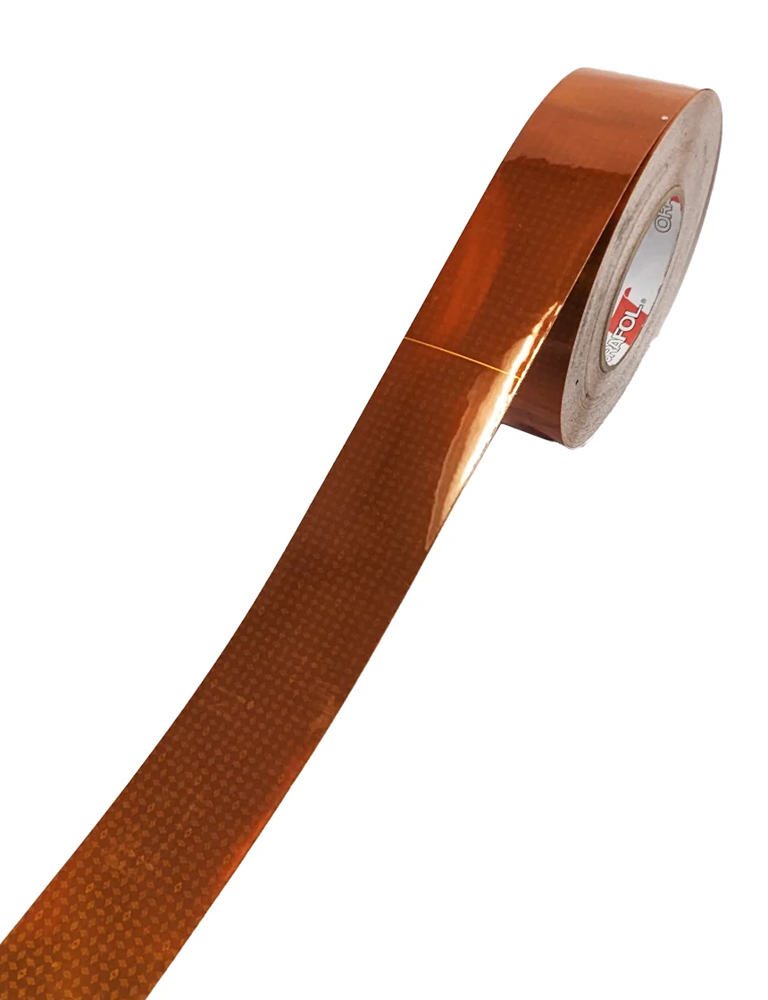 2\" X 150\u0027 Roll Of Orange Oralite V82 Adhesive Backed Reflective Tape