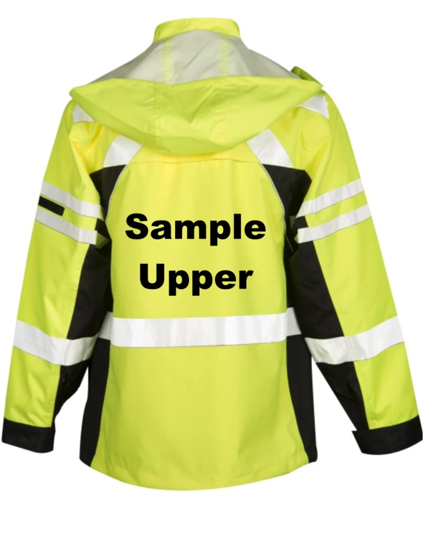 Kishigo, Premium Black Series, Lime,\"2-In-1\" Ripstop, Class 3 Winter Parka, Size: 5XL with Custom Black Text