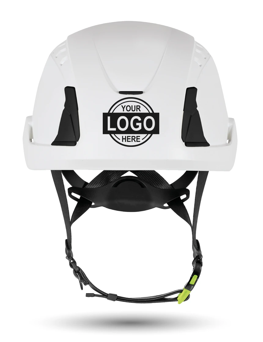 White Kask Primero Air Safety Helmet w/ Single Color Graphic | ANSI Z89.1 Type 1, Class C, HT-LT