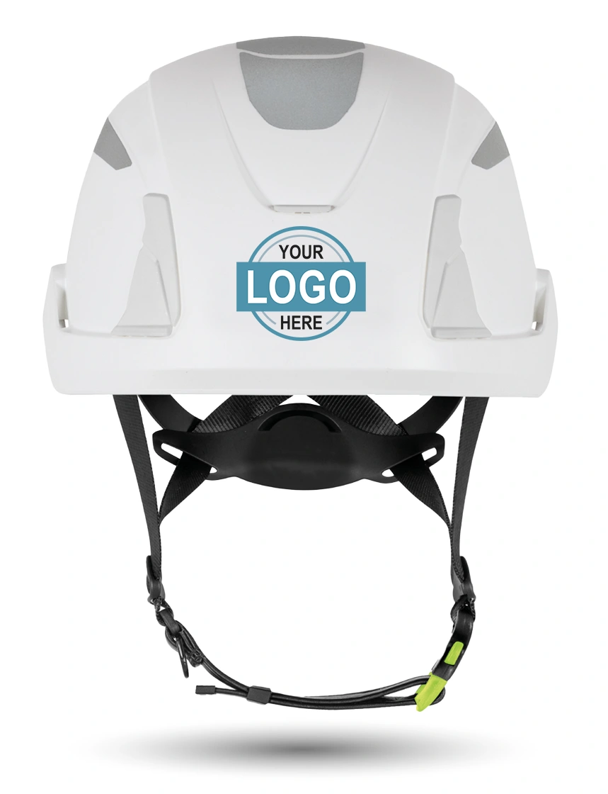 White w/ Reflectors Kask Primero Hi-Viz Safety Helmet w/ Full Color Graphic | ANSI Z89.1 Type 1, Class E, HT-LT