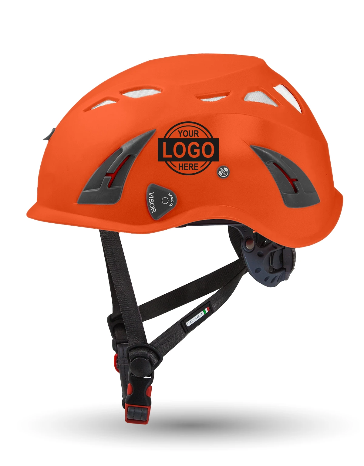 Orange Kask Superplasma HD Safety Helmet w/ Single Color Graphic | ANSI Z89.1 Type I, Class C, HT-LT