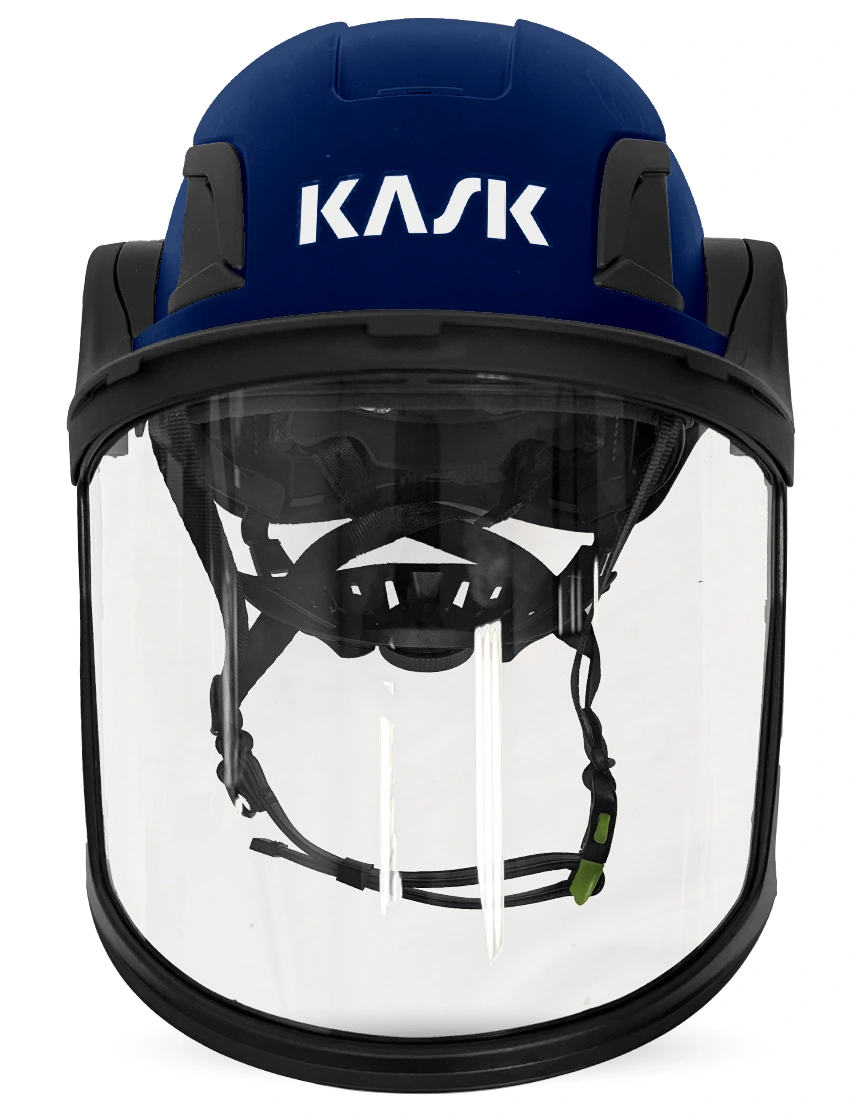 Blue Kask Zenith X2 ANSI Class E Safety Helmet w/ Full Face Visor Kit (Clear)