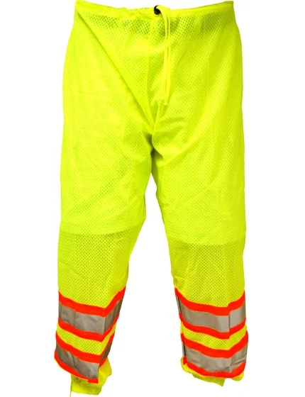 Lime Standard, Ultra-Cool 100% Polyester, Class E Pants w/ 8\" Zipper Leg, L-Xl