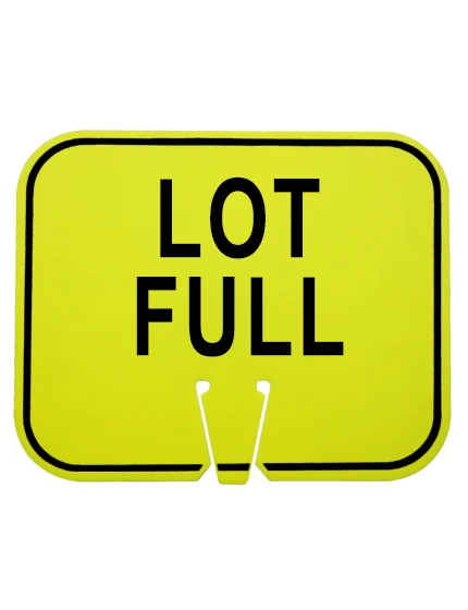 Lot Full Clip On Sign Lime
