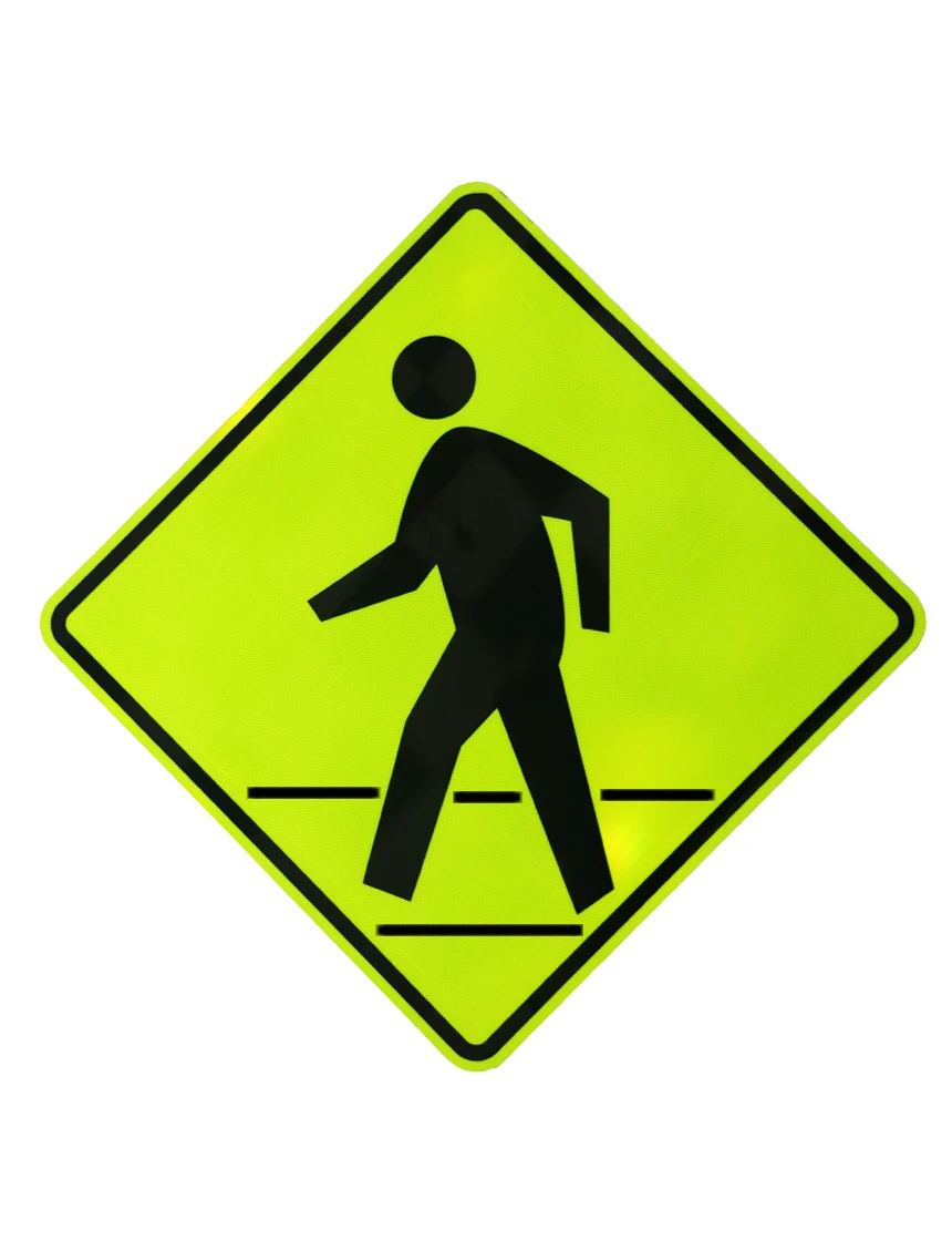Pedestrian Crosswalk Symbol Signs W11 2A