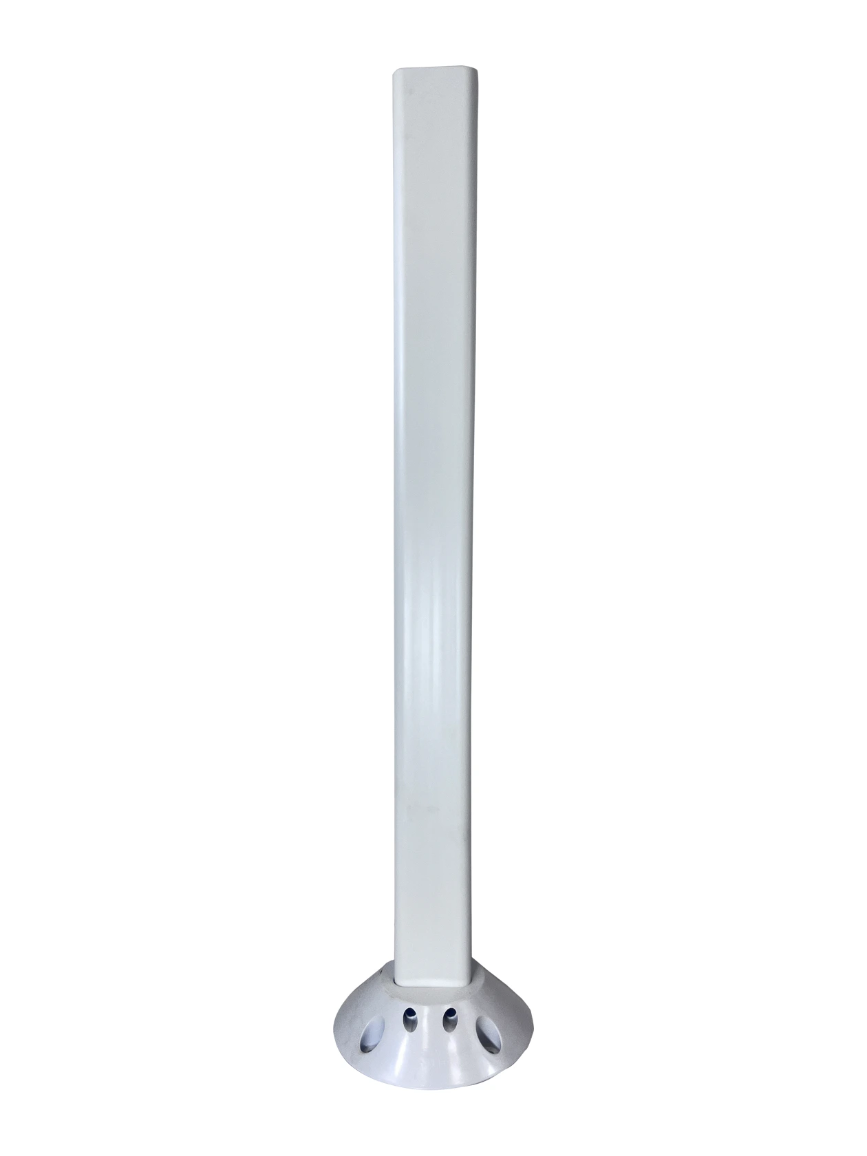 pexco premium clover leaf road marker white asphalt four 4 inch x 3 8 inch fasteners 36 inch tall post