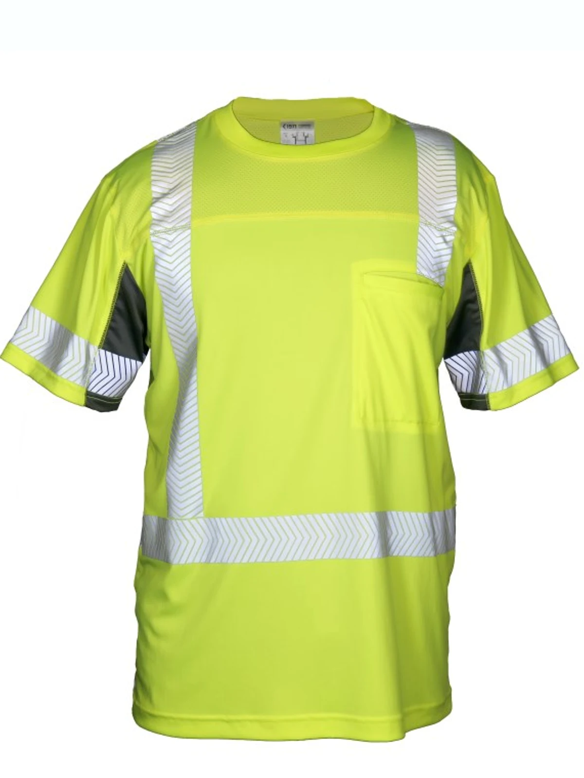 Kishigo Premium Black Cool Touch Class 3 T Shirt Custom Black Text Medium