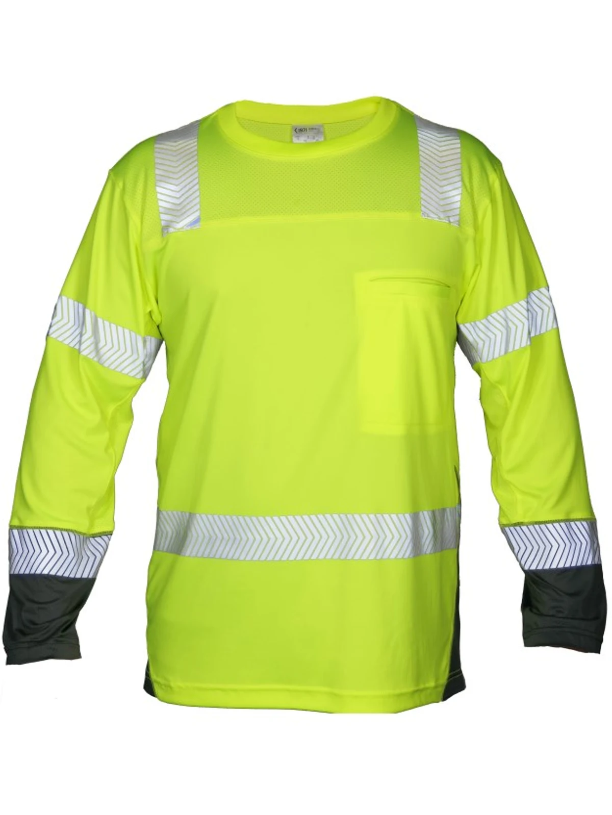 Kishigo Premium Black Cool Touch Long Sleeve Class 3 T Shirt Medium