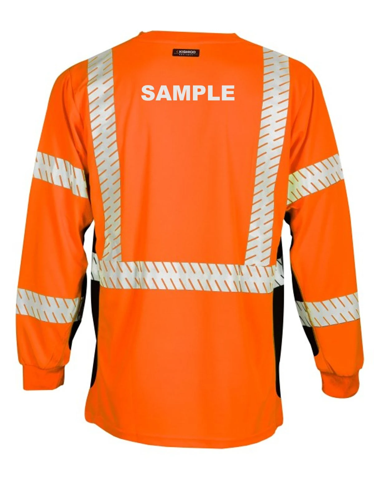 Kishigo® Orange Premium Black Series Long Sleeve Class 3 T-Shirt