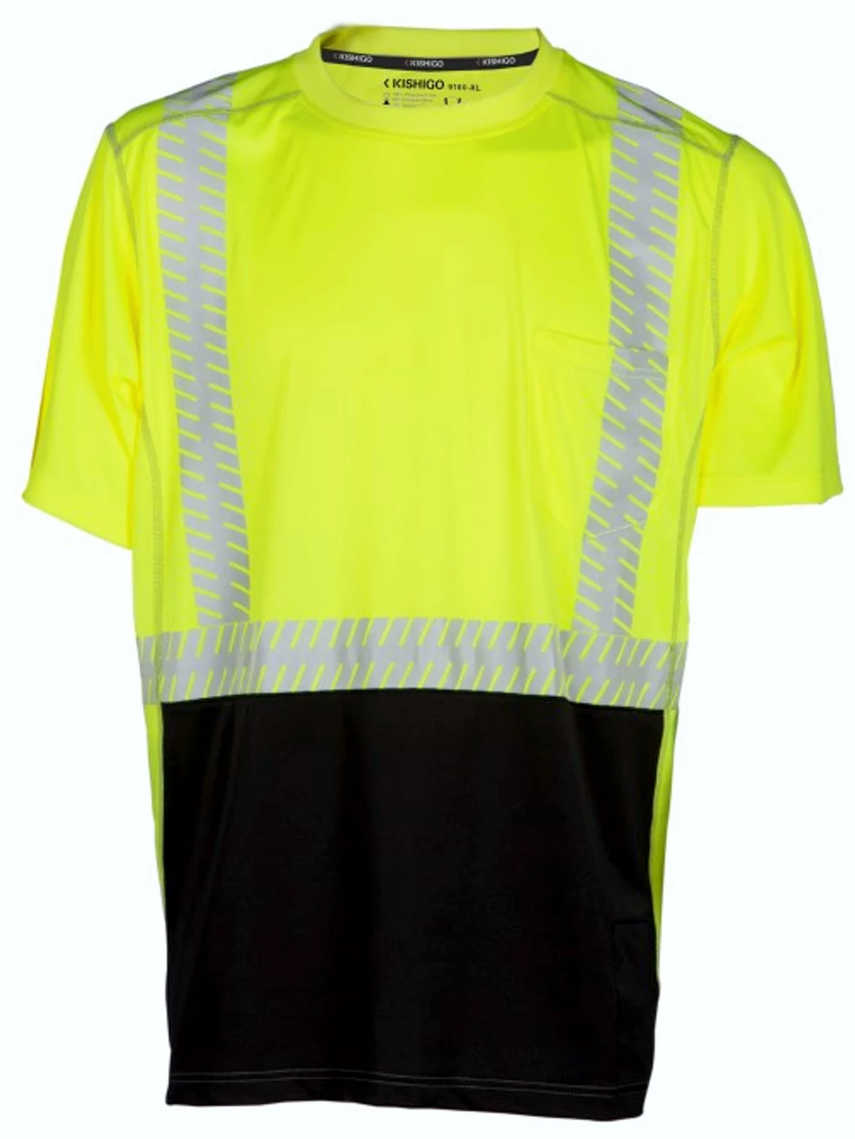 Kishigo Premium Brilliant Series High Performance Class 2 T-Shirt w/ Single Color Graphic