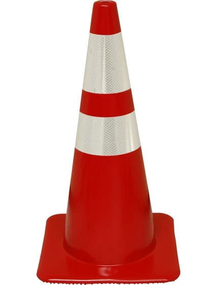 Red 28\" Cone with 6\" \u0026 4\" Reflective Collars