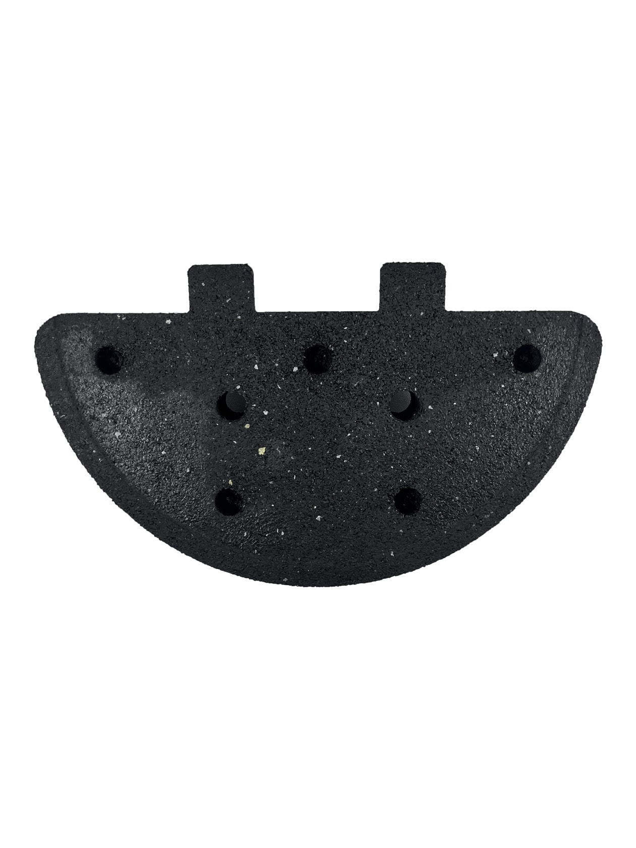 6\" Rounded End Cap For Plasticade Standard Duty Rubber Speed Bump w/ No Mounting Hardware