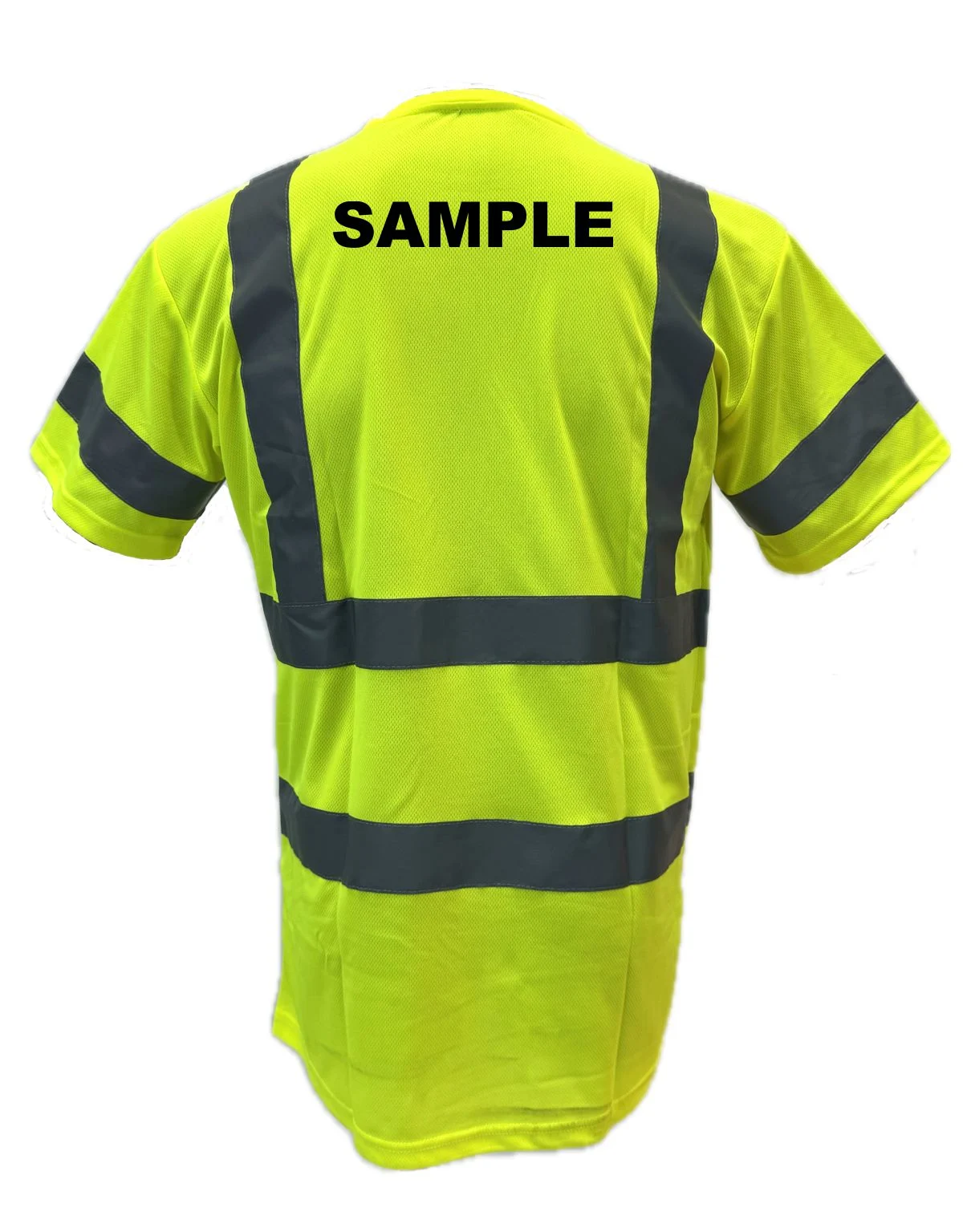 Liberty Safety Moisture Wicking Hi-Vis Short Sleeve T-Shirt, Class 3, Medium w/Custom Black Lettering