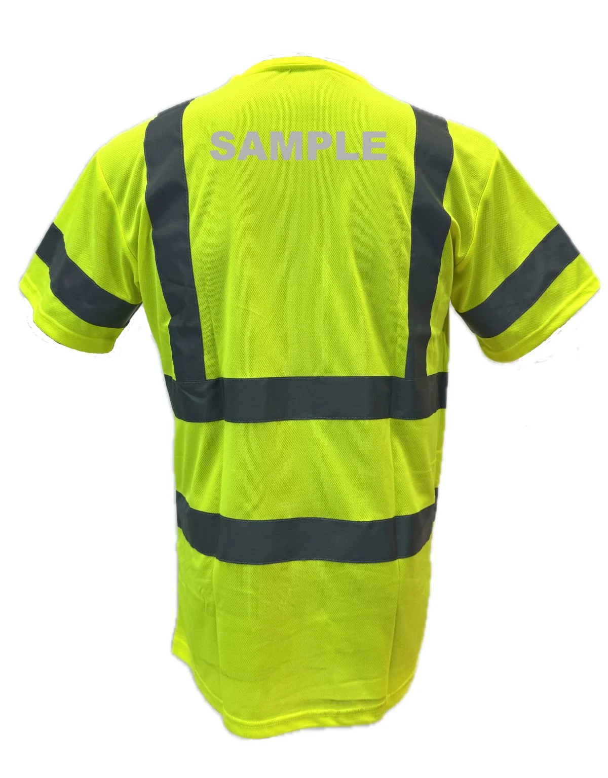 Liberty Safety Moisture Wicking Hi-Vis Short Sleeve T-Shirt, Class 3, Medium w/Custom Reflective Lettering