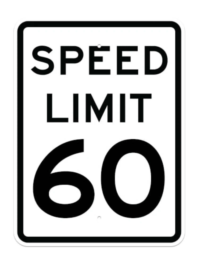 speed limit 60 signs r2 1