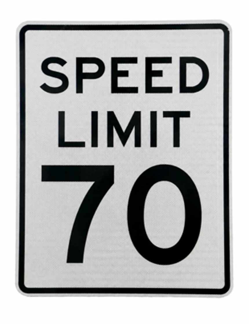 Speed Limit 70 Signs R2 1, 24\" X 30\"