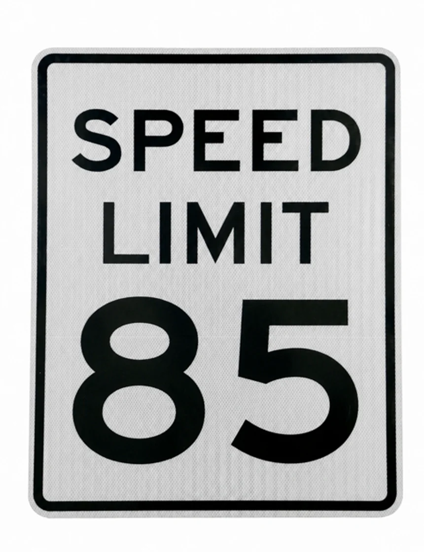 Speed Limit 85 Signs R2 1, 24\" X 30\"