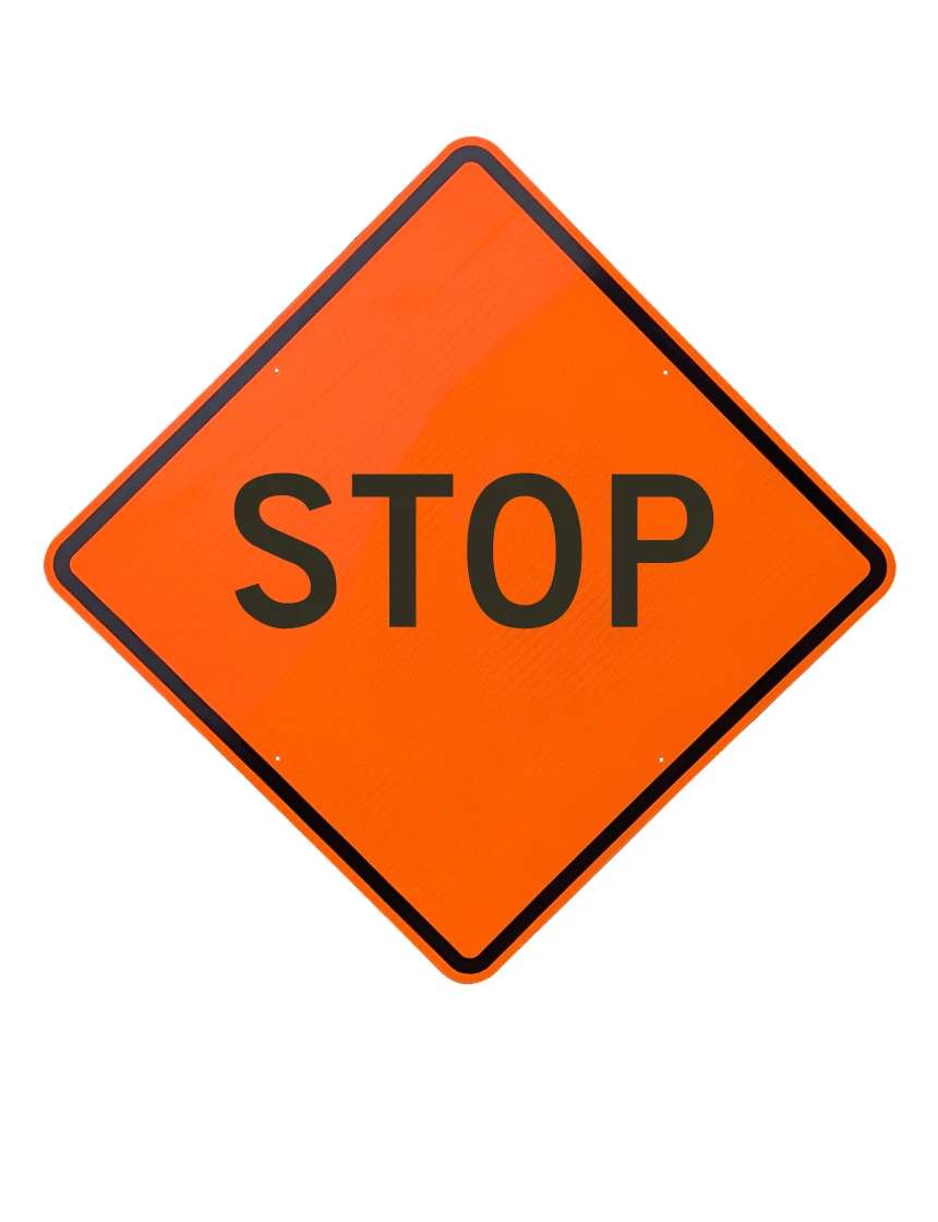 36\", Aluminum, Diamond Grade Reflective Sign, STOP