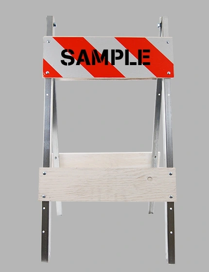 Economy Wood and Steel Folding Barricade