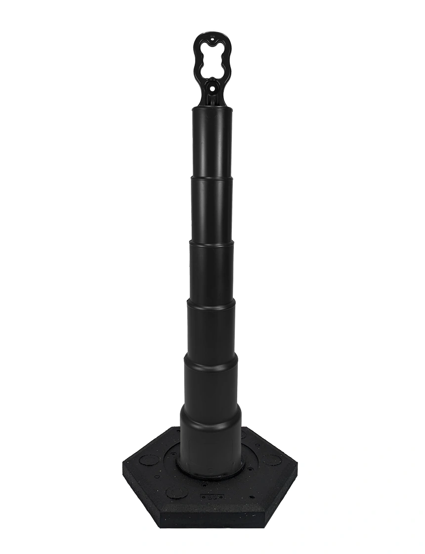 42 inch black EZ-Grab channelizer 16 lb base