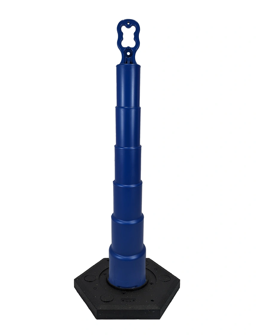 42 inch blue EZ-Grab channelizer 16 lb base with Full Color Graphic