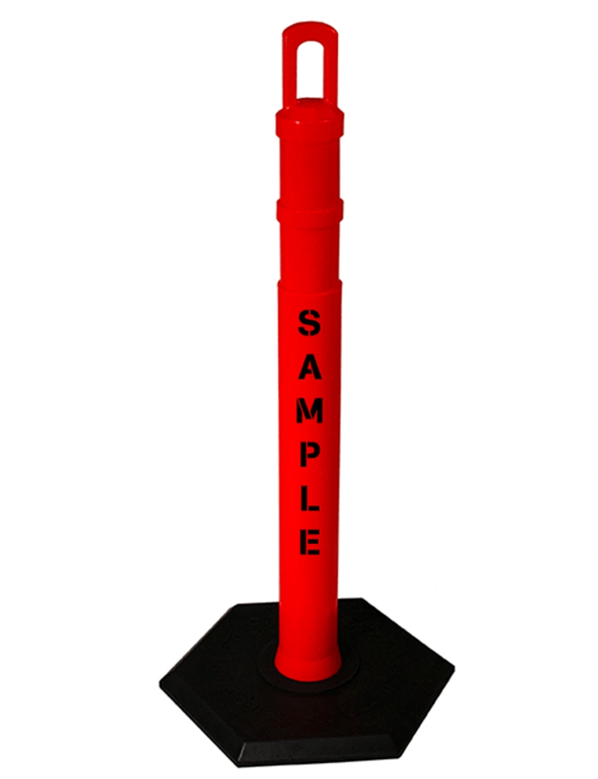 42\" Orange JBC Arch Top Tube w/ 12lbs Base \u0026 Double Sided Lettering