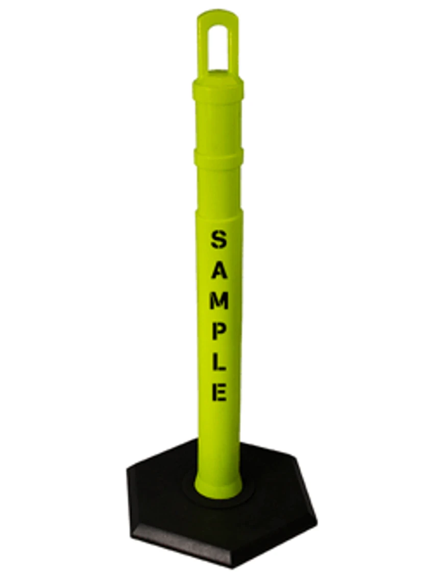 42\" Lime JBC Arch Top Tube w/ 18lbs Base \u0026 Double Sided Lettering