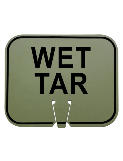 Wet Tar Clip On Sign Non Reflective Olive Drab