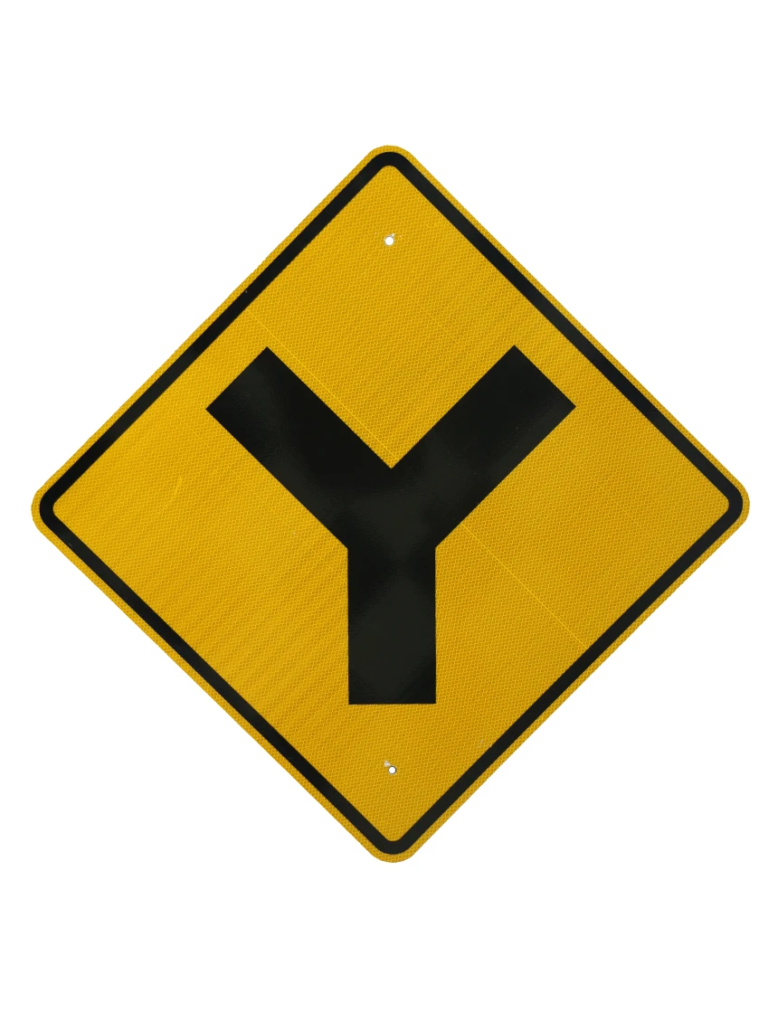 Y Intersection Symbol Signs W2 5