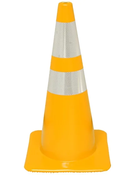 Yellow 28\" Cone with 6\" \u0026 4\" Reflective Collars