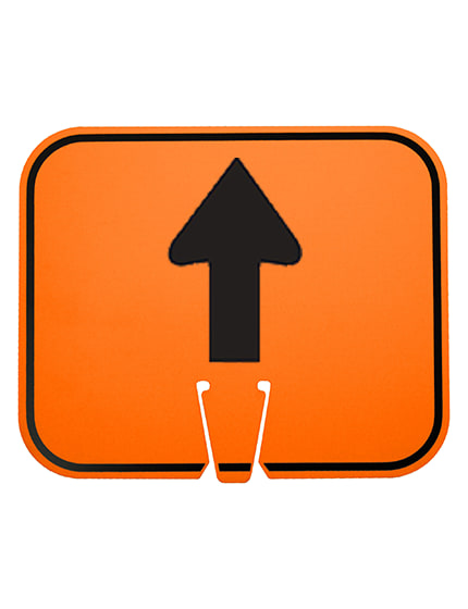 12 3/4\" X 10 1/2\", Non-Reflective Clip On Sign, Straight Ahead Directional Arrow