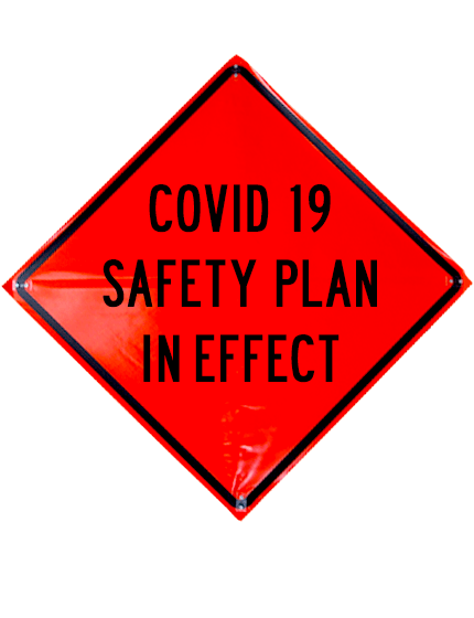 48\" Heavy Duty, Non-Reflective Roll-Up Sign