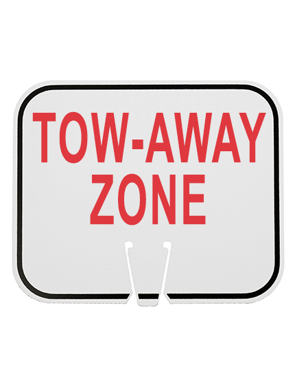 Horizontal, Non-Reflective, Clip-On-Sign