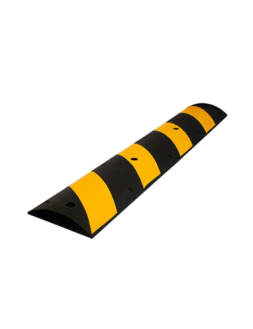for Outdoor Stop and Slow Cars Ramp Ends 6 Ft Rubber Speed Humps with Modular Interlocking Design Driveway Curb Ramps by Xpose Safety Road Speed Bump Strip 