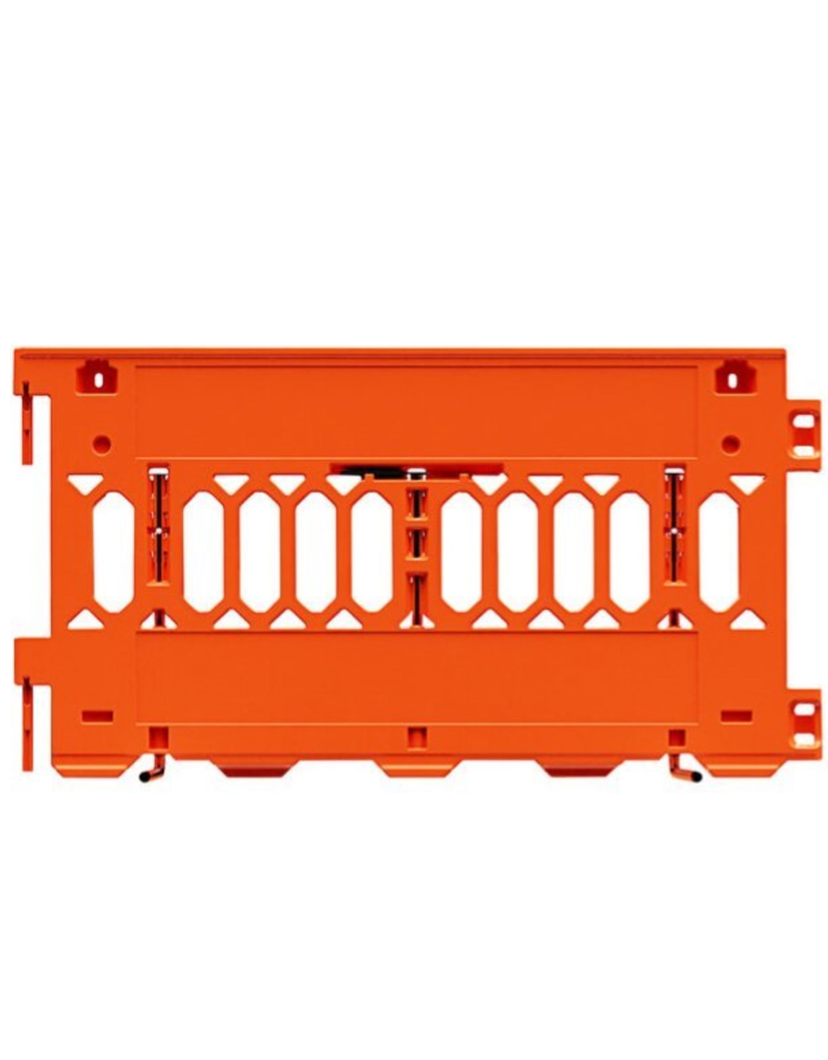 White, Pedestrian Wall Barricade w/ T-Legs (72
