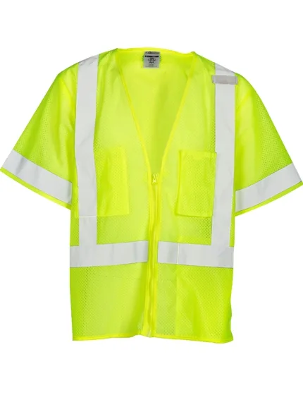 Economy Mesh, Lime, Class 3 Vest, M