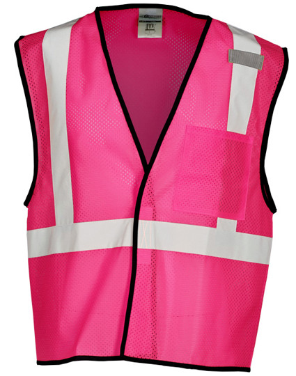 Enhanced Visibility (Non-ANSI) Pink Mesh Safety Vest, Size 4X-5X