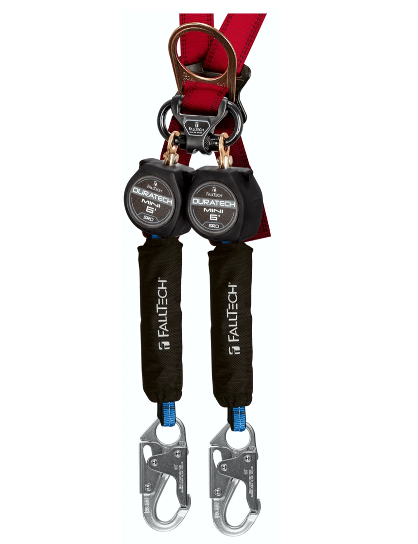 6\u0027 Duratech Mini Class 1 Personal Srl-P w/ Steel Snap Hooks, Includes Steel Dorsal Connecting Carabiner