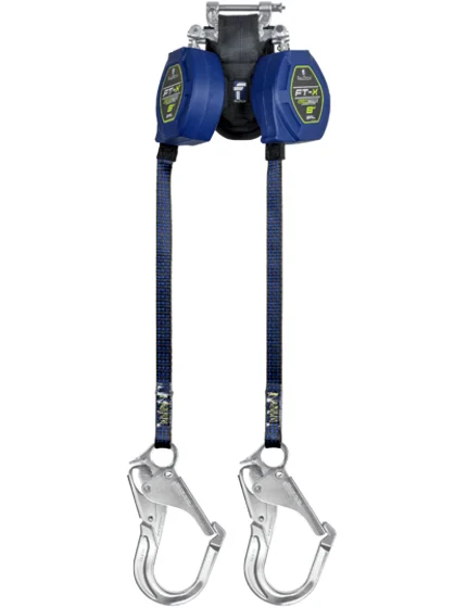 Falltech 8\u0027 Ft-X Edgecore Class 2 Leading Edge Personal Srl-P, Twin-Leg w/ Aluminum Rebar Hooks w/ Speedlink