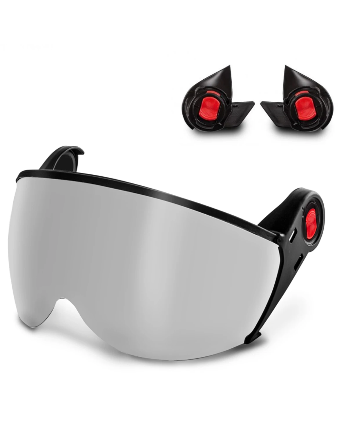 Kask Half-Face Visor Kit For Zenith X, X2 \u0026 Primero Helmets (Silver Mirror Finish)