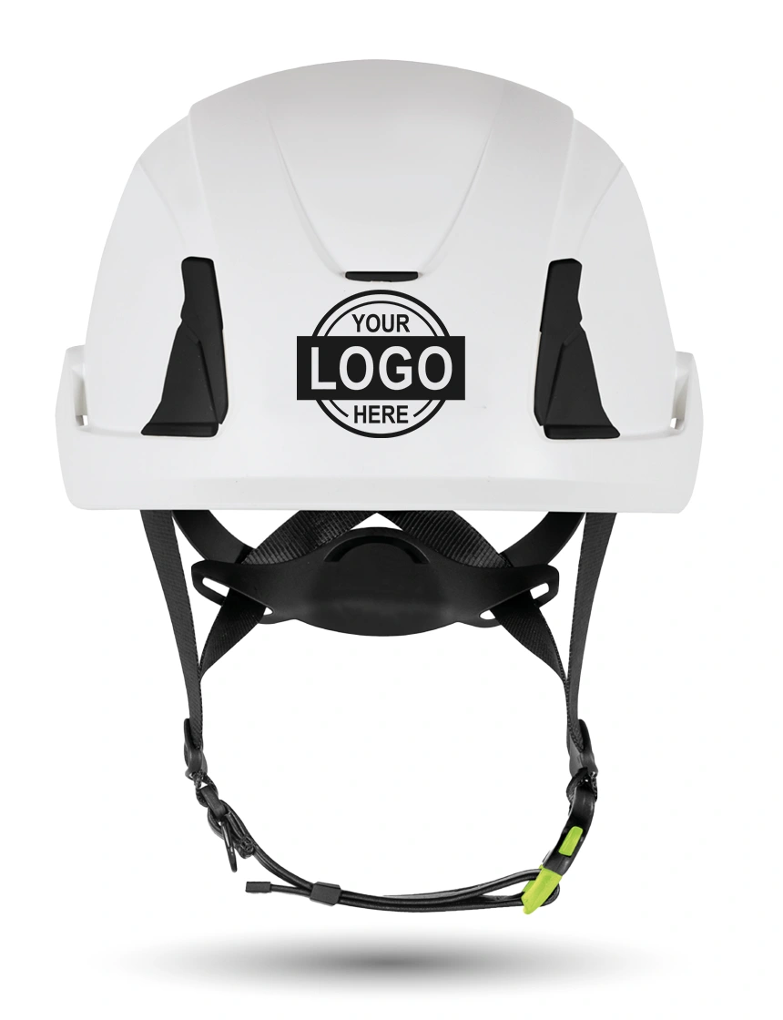 White Kask Primero Safety Helmet w/ Single Color Graphic | ANSI Z89.1 Type 1, Class E, HT-LT