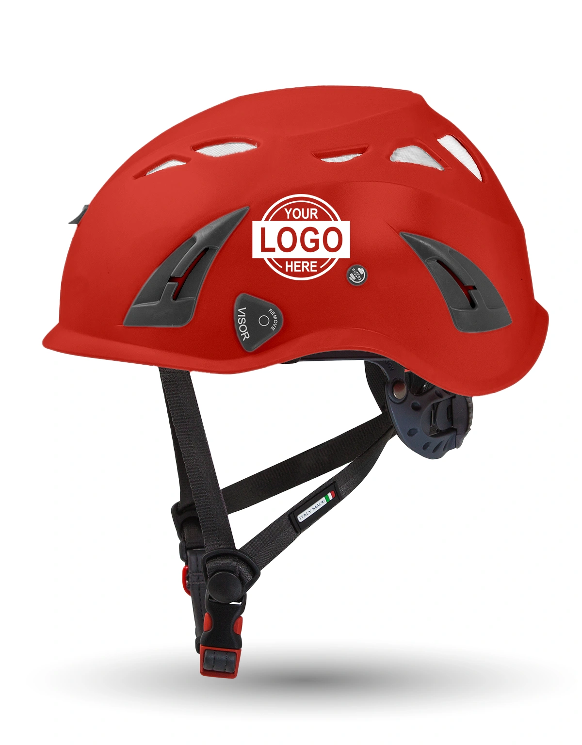 Red Kask Superplasma HD Safety Helmet w/ Single Color Graphic | ANSI Z89.1 Type I, Class C, HT-LT
