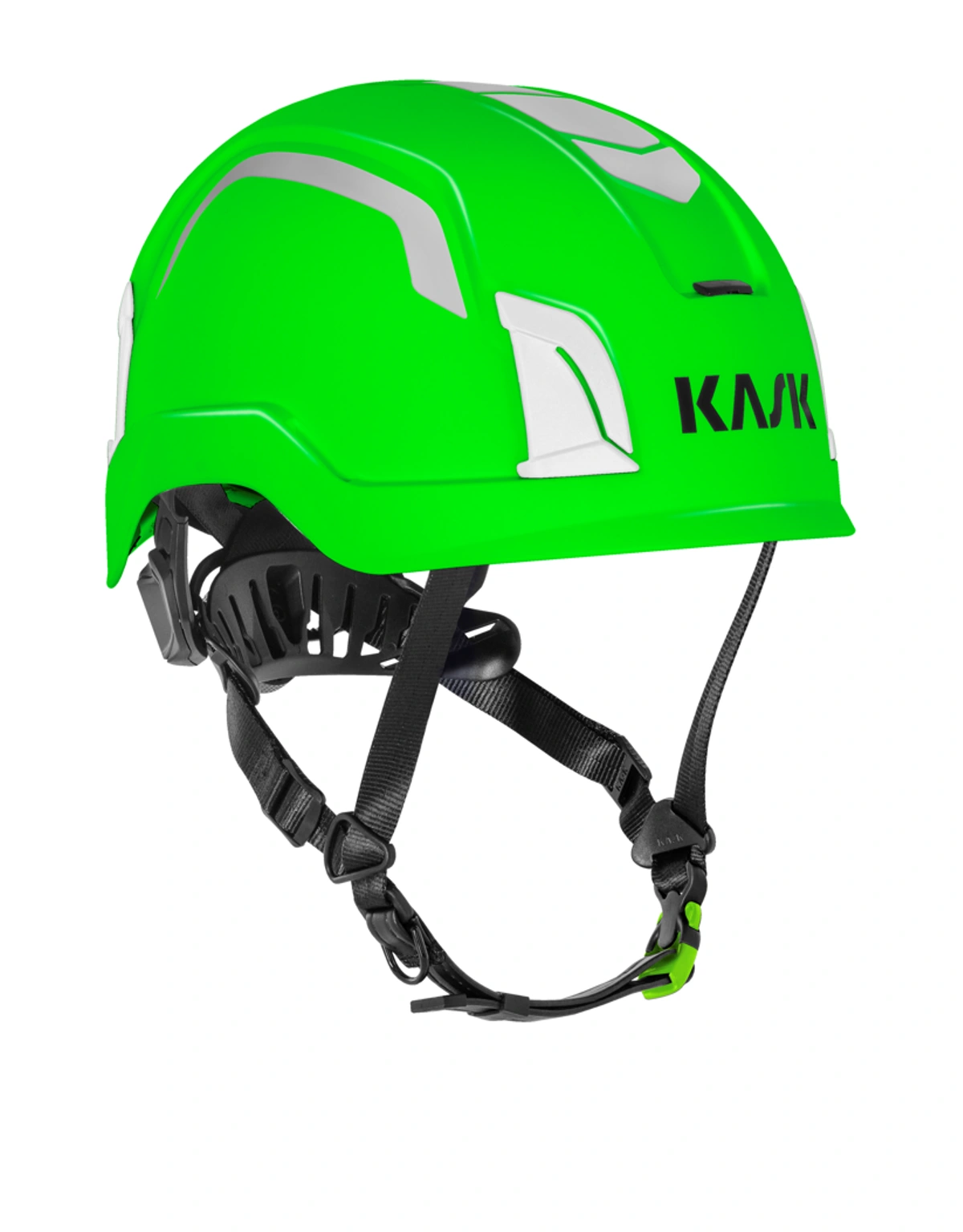 Kask Zenith X Helmet in fluorescent green reflective hi viz