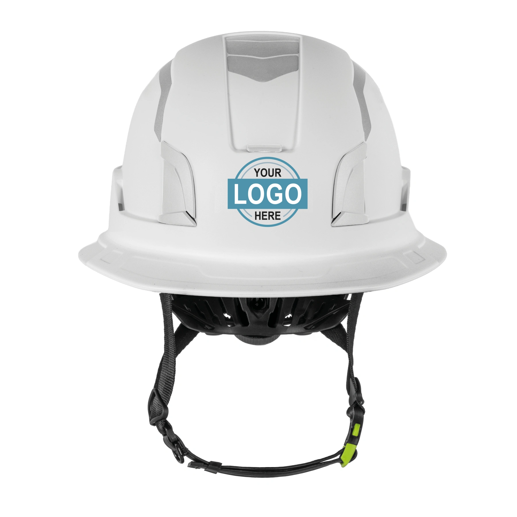 Kask Zenith X2 ‘Full Brim’ Safety Helmet White with Reflectors \u0026 Full Color Custom Graphic