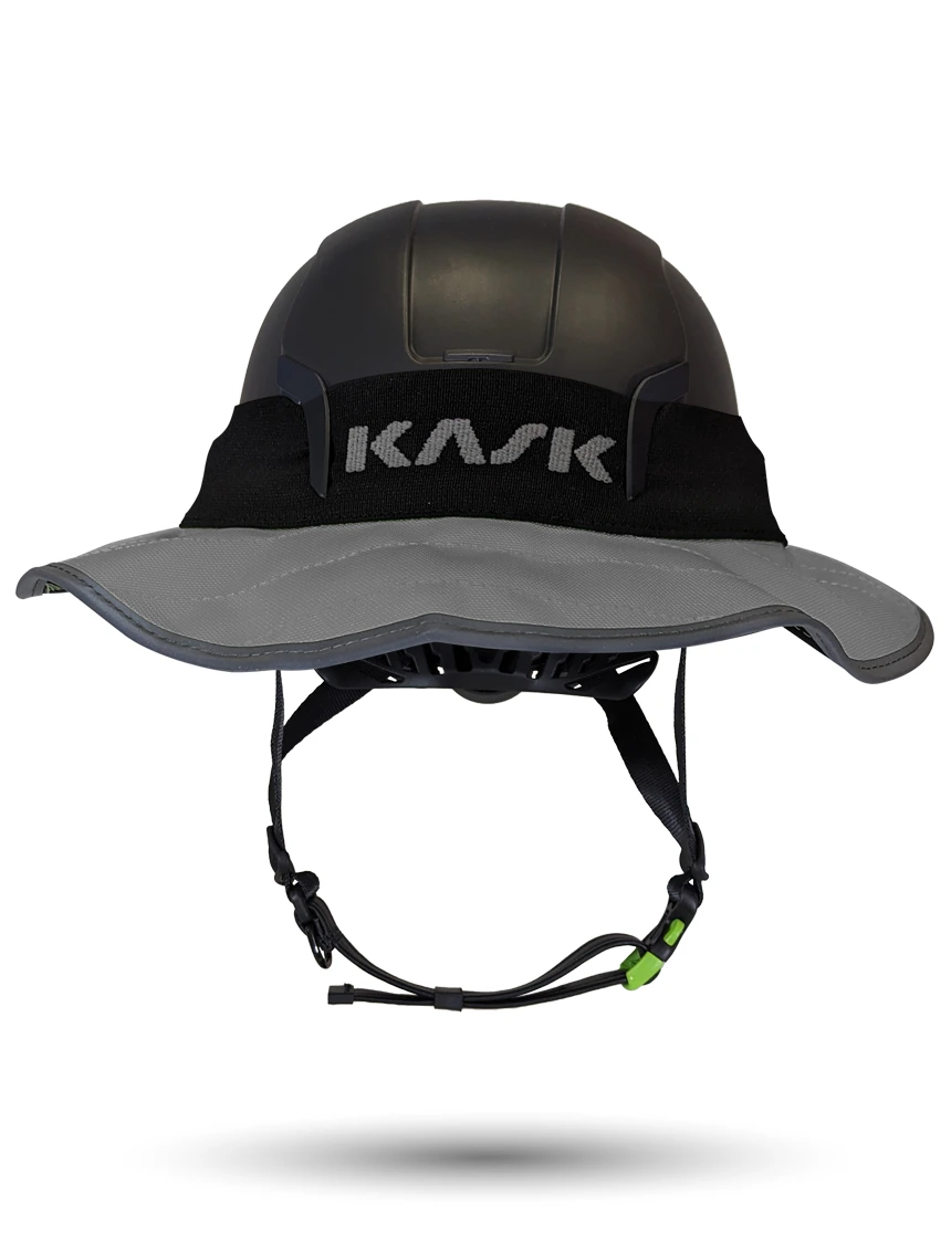 Black KASK Zenith X2 ANSI Safety Helmet with 360-degree Sun Shield (Anthracite Gray)