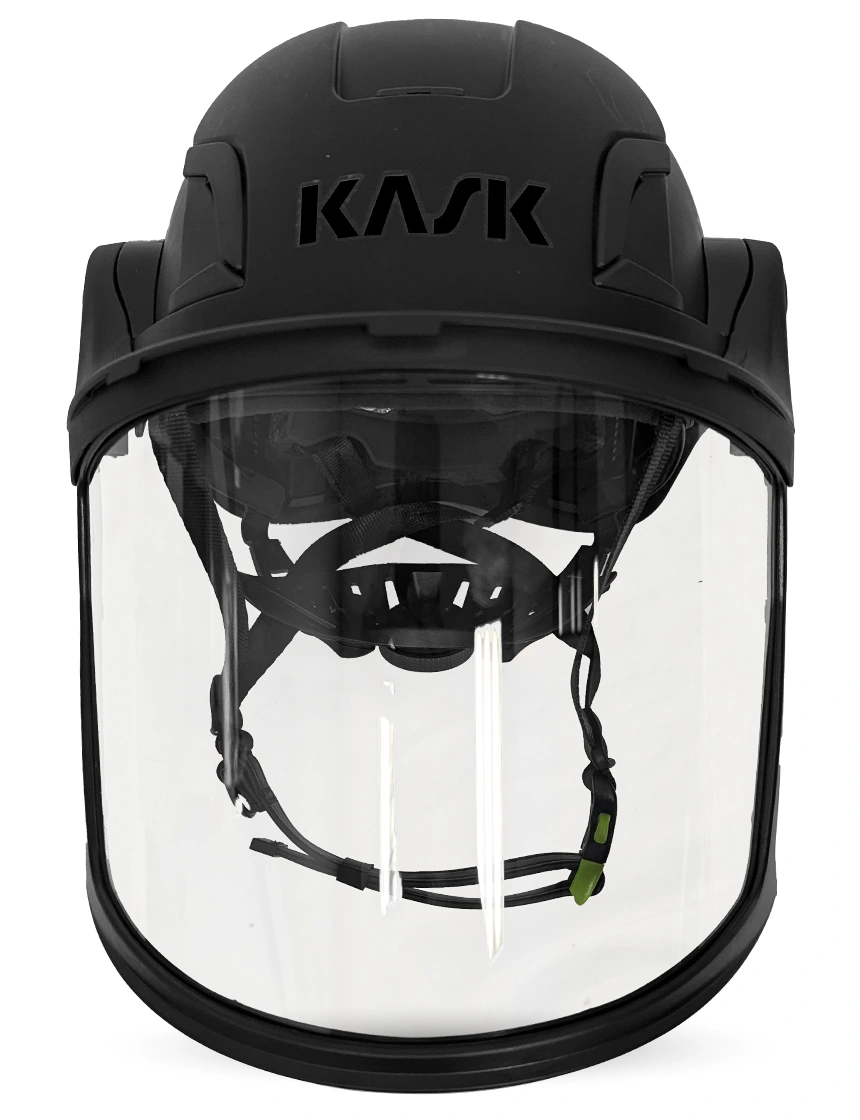 Black KASK Zenith X2 ANSI Safety Helmet with Full Face Visor Kit (Clear)