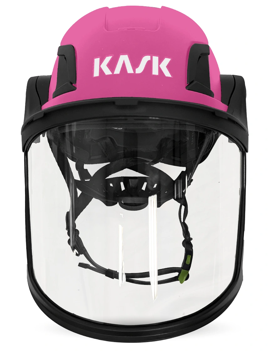 Pink KASK Zenith X2 ANSI Safety Helmet with Full Face Visor Kit (Clear)